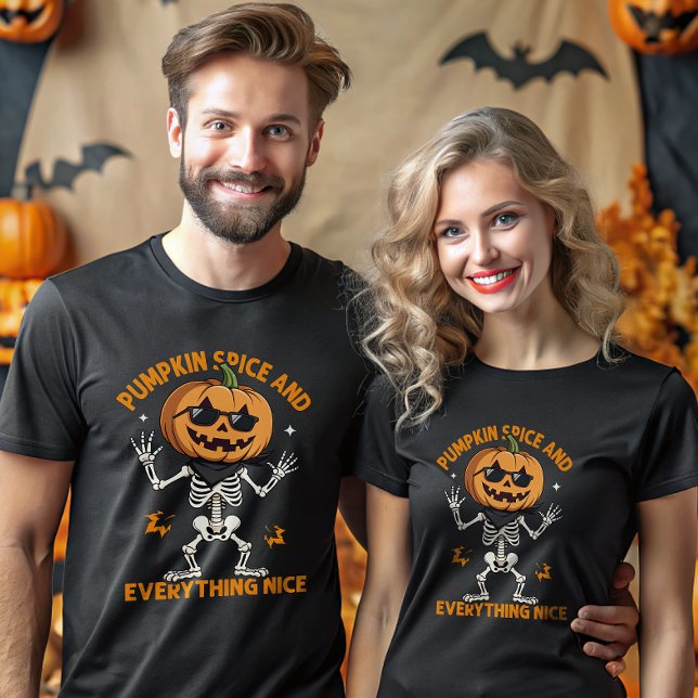 Camiseta Especias De Calabaza Y Todo Lo Que Es Buena Cabeza (Subido por el creador)