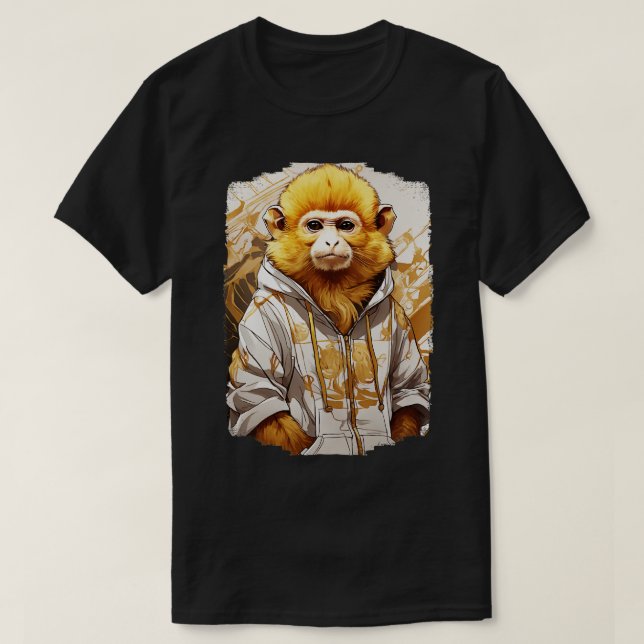 Camiseta Especie amenazada GoldenLion Tamarin Marlow (Diseño del anverso)