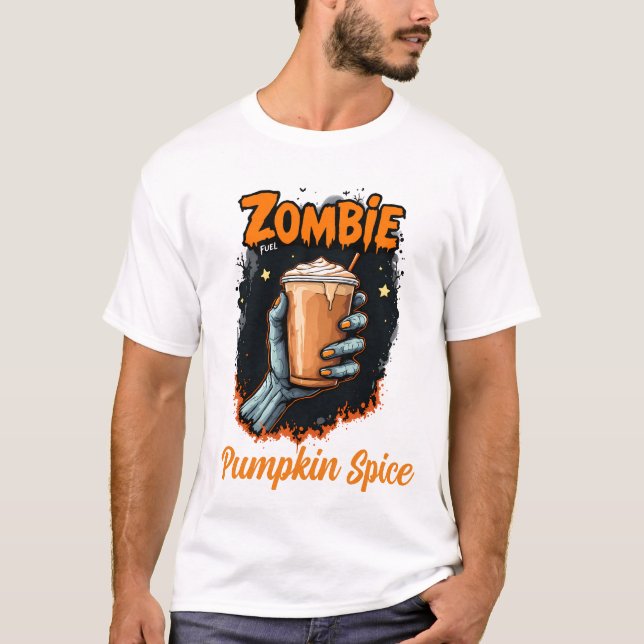 Camiseta Especie de calabaza de combustible Zombie (Anverso)