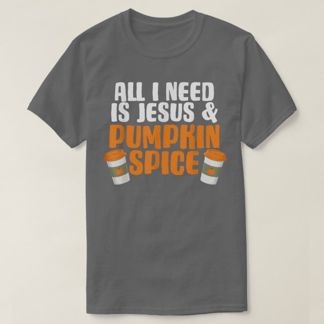 Camiseta Especie de calabaza Jesús otoño otoño estación rel (Diseño del anverso)