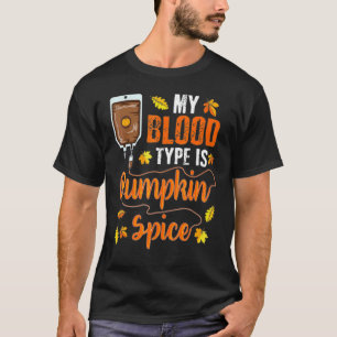 Camiseta Especie de calabaza Mi tipo de sangre es calabaza