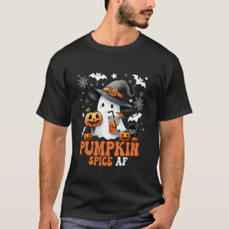 Camiseta Especie De Calabaza Y Famoso Café Fantasma Hallowe