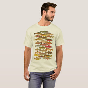 Camiseta Especie de la trucha y de los salmones
