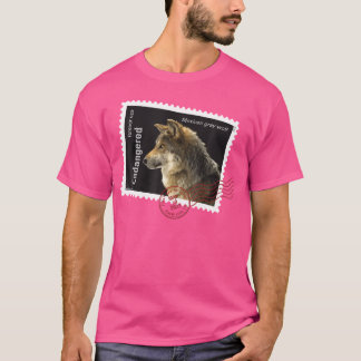Camiseta Especie En Peligro De Peligro De Lobo Gris Mexican