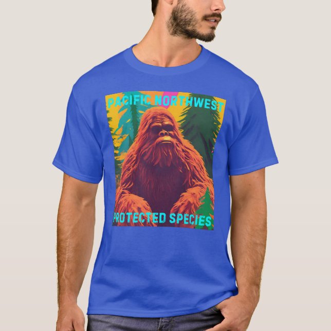 Camiseta Especie protegida del Noroeste del Pacífico Sasqua (Anverso)