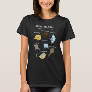 Camiseta Especie Stingray de animales oceánicos Stingray Wh