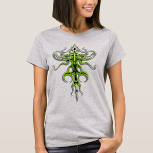 Camiseta Especies Alienígenas del tatuaje tribal 217 verdes
