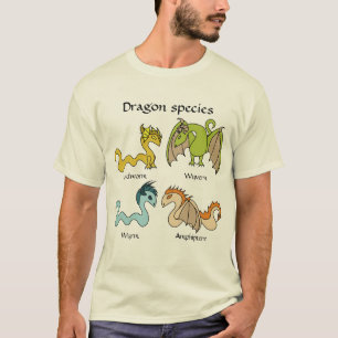 Camiseta Especies de dragón