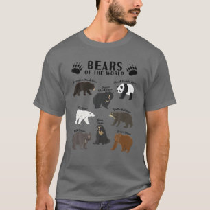 Camiseta Especies De Osos Del Oso Polar Cutáneo Mundial