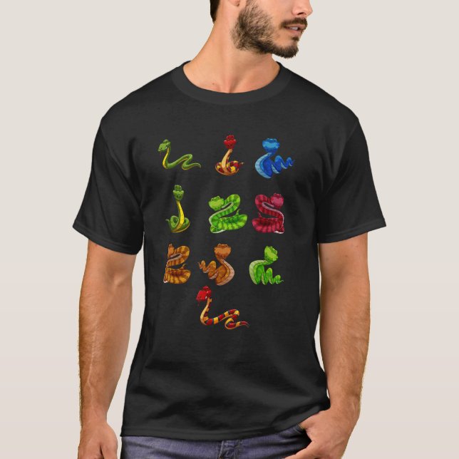 Camiseta Especies Educativas Y Tipos De Serpientes (Anverso)