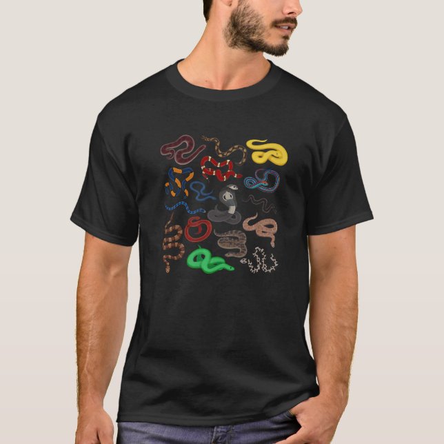 Camiseta Especies Educativas Y Tipos De Serpientes 6 (Anverso)