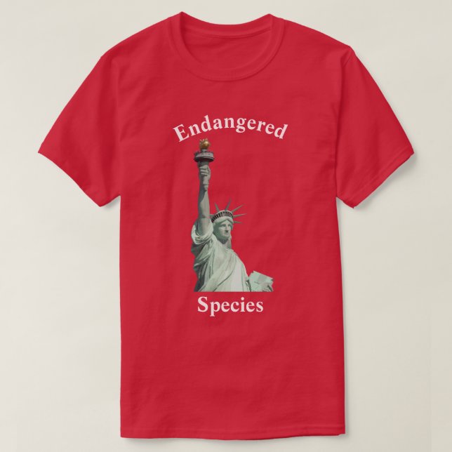 Camiseta Especies en peligro de extinción (Diseño del anverso)