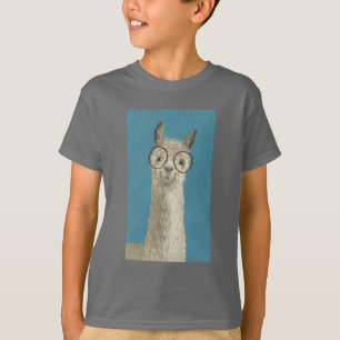 Camiseta Especificaciones de Llama - Anteojos redondos