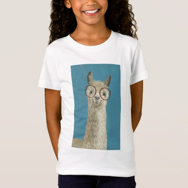 Camiseta Especificaciones de Llama - Anteojos redondos (Anverso)