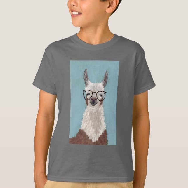 Camiseta Especificaciones de Llama - Gafas sobredimensionad (Anverso)