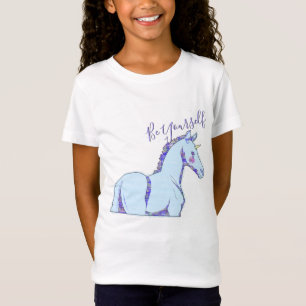 Camiseta Especkle azul de Lil Unicorn (Sé tú mismo)