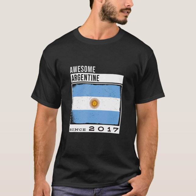 Camiseta Espectacular argentino desde 2017, quinto cumpleañ (Anverso)