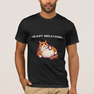 Camiseta Espectacular arte de píxel de gato gordo