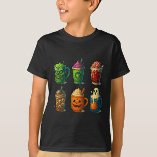 Camiseta Espectacular café de Halloween con tazas aterrador