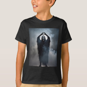 Camiseta Espectacular corazón manos miedo cara a cara Poste