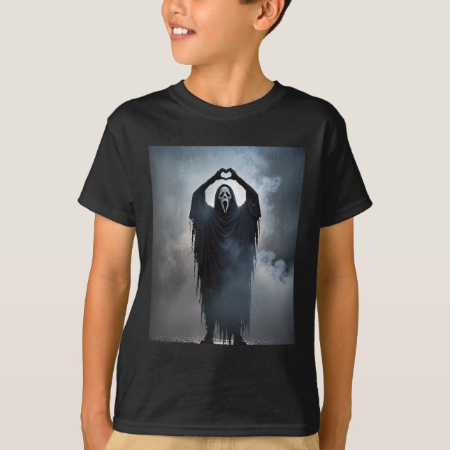 Camiseta Espectacular corazón manos miedo cara a cara Poste (Anverso)