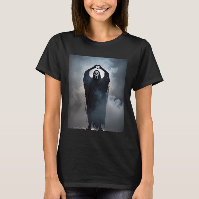 Camiseta Espectacular corazón manos miedo cara a cara Poste (Anverso)