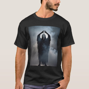 Camiseta Espectacular corazón manos miedo cara a cara Poste