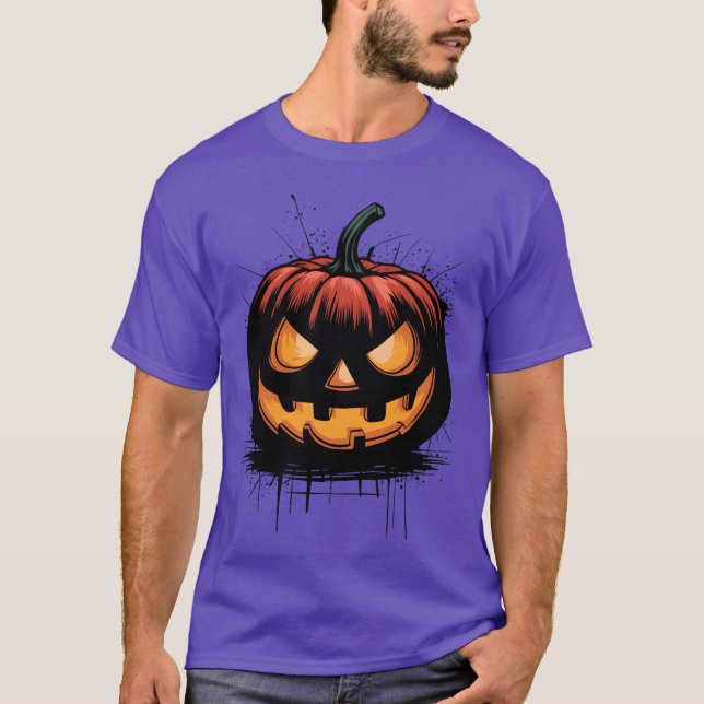 Camiseta Espectacular cosecha de calabaza de Halloween (Anverso)