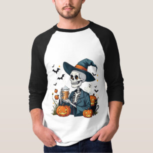 Camiseta Espectacular esqueleto de Halloween Sippin Spkin