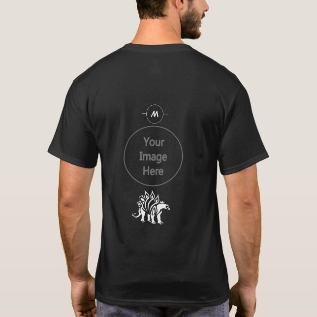 Camiseta Espectacular estegosaurio blanco (Reverso)