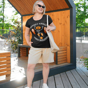 Camiseta Espectacular fantasma Halloween Calabaza Skeleton