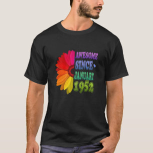 Camiseta Espectacular florero de 70 años desde enero de 195