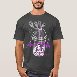 Camiseta Espectacular Ghos-Tea Spooky Boba Emo Gótico Alt P