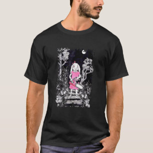 Camiseta Espectacular Gótico Gótico Chainsaw Bunny Horror H