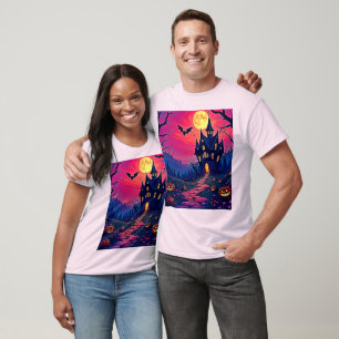 Camiseta Espectacular Halloween Hauned Mansion Art