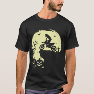 Camiseta Espectacular moto de Halloween Motocross ciclismo