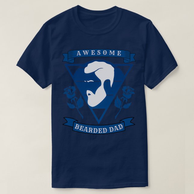 Camiseta Espectacular papá barbudo 17 (Diseño del anverso)