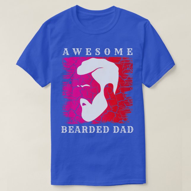 Camiseta Espectacular papá barbudo 50 (Diseño del anverso)
