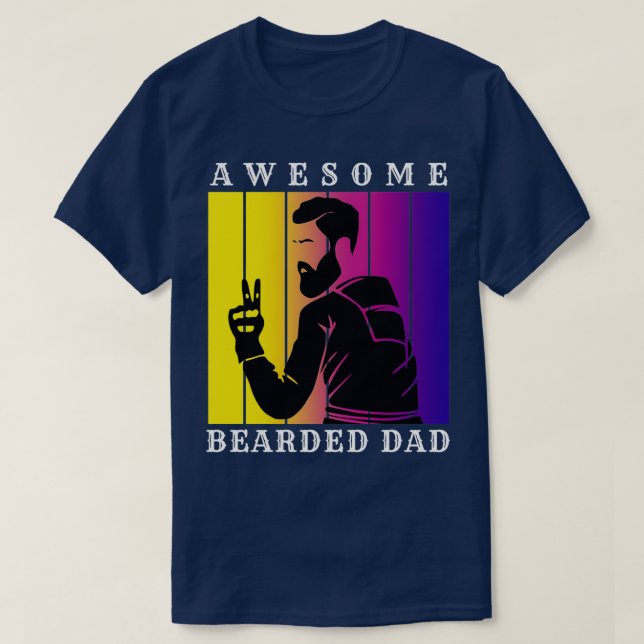 Camiseta Espectacular papá barbudo 52 (Diseño del anverso)