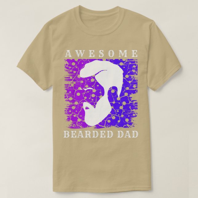 Camiseta Espectacular papá con barba 18 (Diseño del anverso)