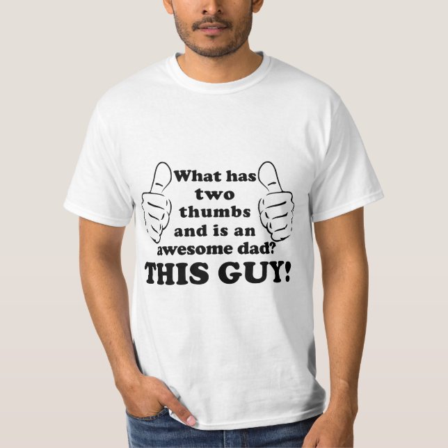 Camiseta Espectacular papá con pulgares (Anverso)