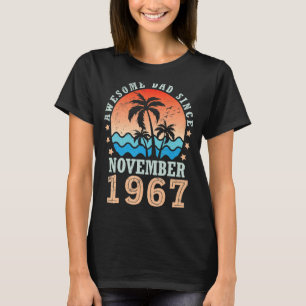 Camiseta Espectacular papá desde noviembre de 1967 Feliz cu