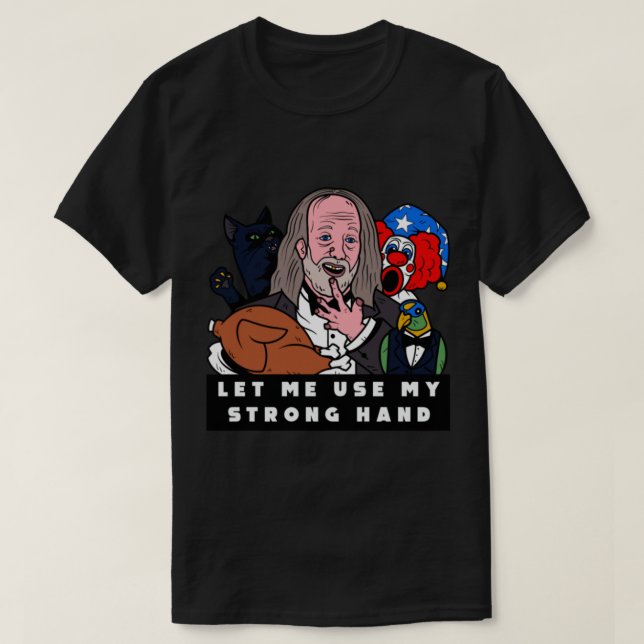 Camiseta Espectacular película de mano dura horror (Diseño del anverso)