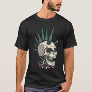 Camiseta Espectacular Punk Con Stake In Skull