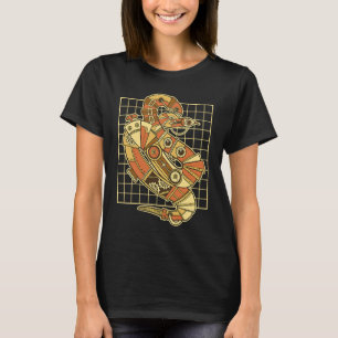Camiseta Espectacular serpiente vintage de Steampunk
