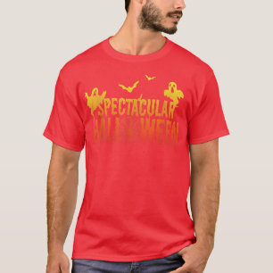 Camiseta Espectaculares Fantasmas Bats Spider Web Feliz Hal
