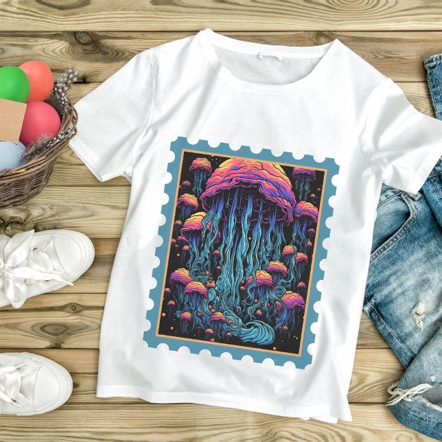 Camiseta Espectáculo acuático: medusas coloridas gigantes (Subido por el creador)