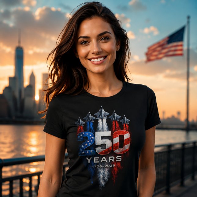 Camiseta Espectáculo aéreo de jets patrióticos EE. UU. 250  (Subido por el creador)