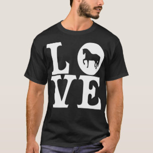 Camiseta espectáculo de amor de caballos saltando de campo