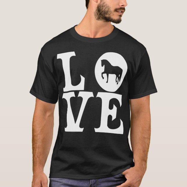 Camiseta espectáculo de amor de caballos saltando de campo (Anverso)